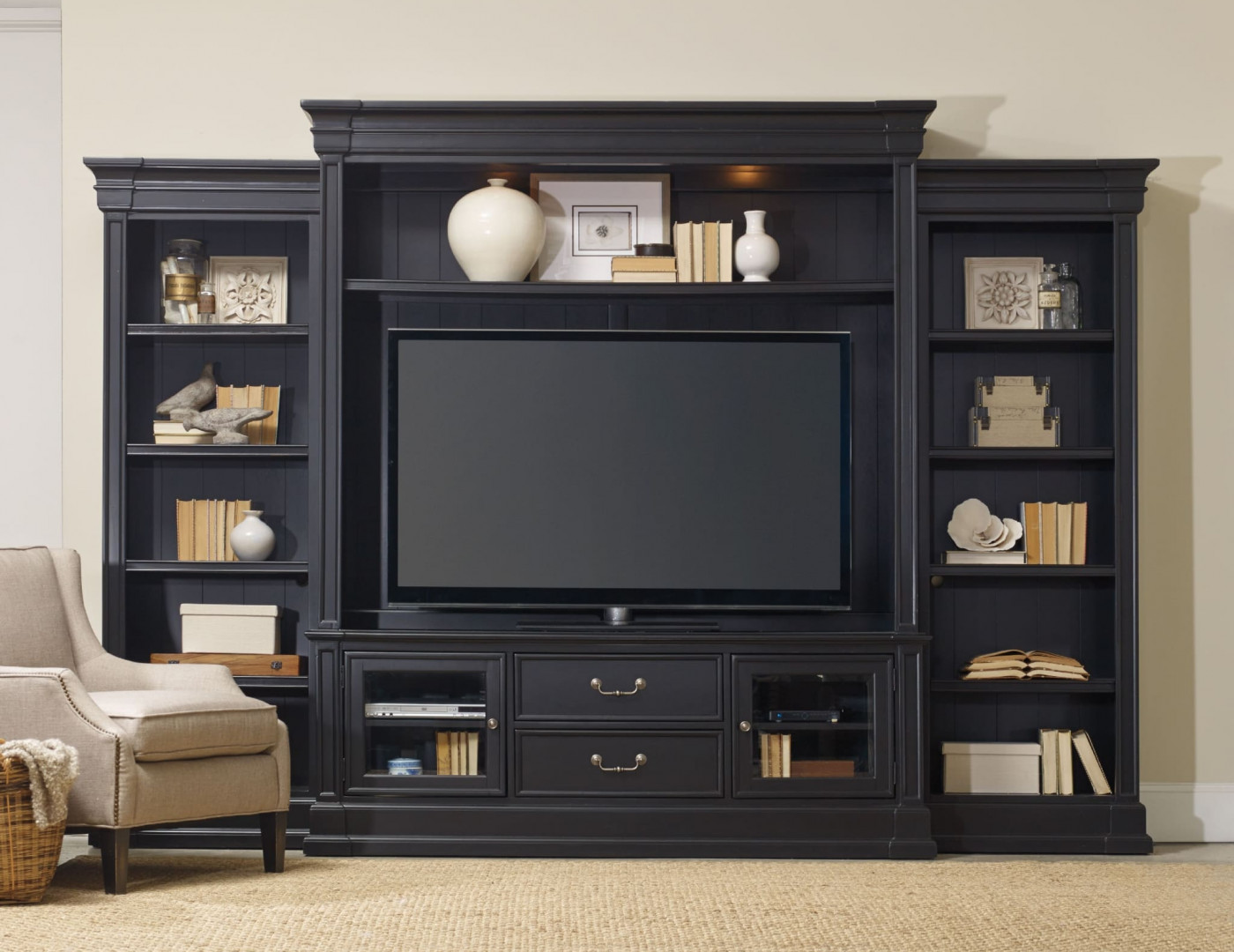 мебель в гостиную под большой телевизор