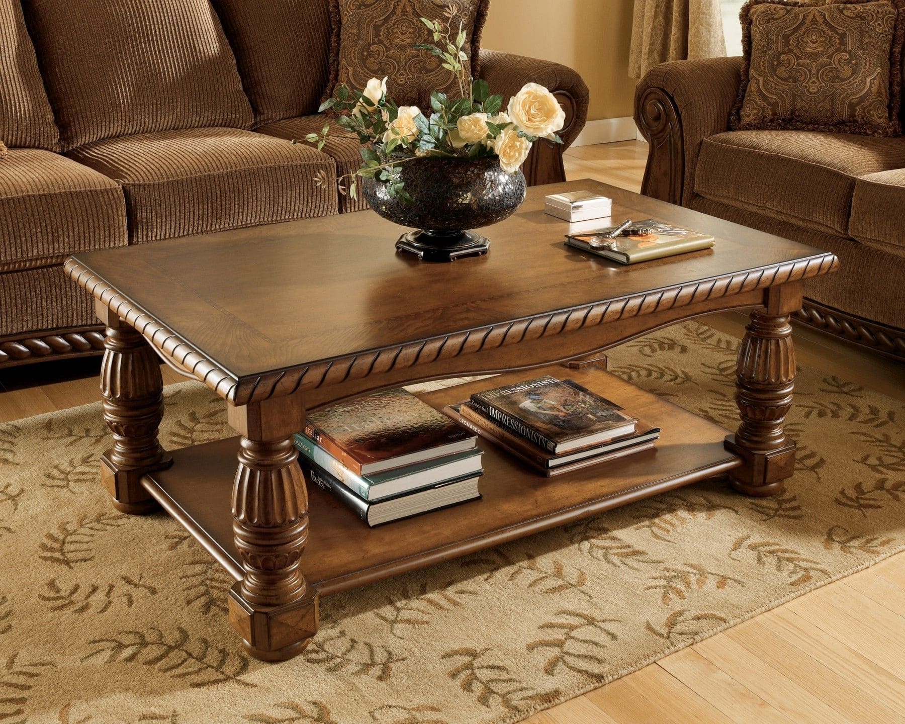 журнальные столы из древесины